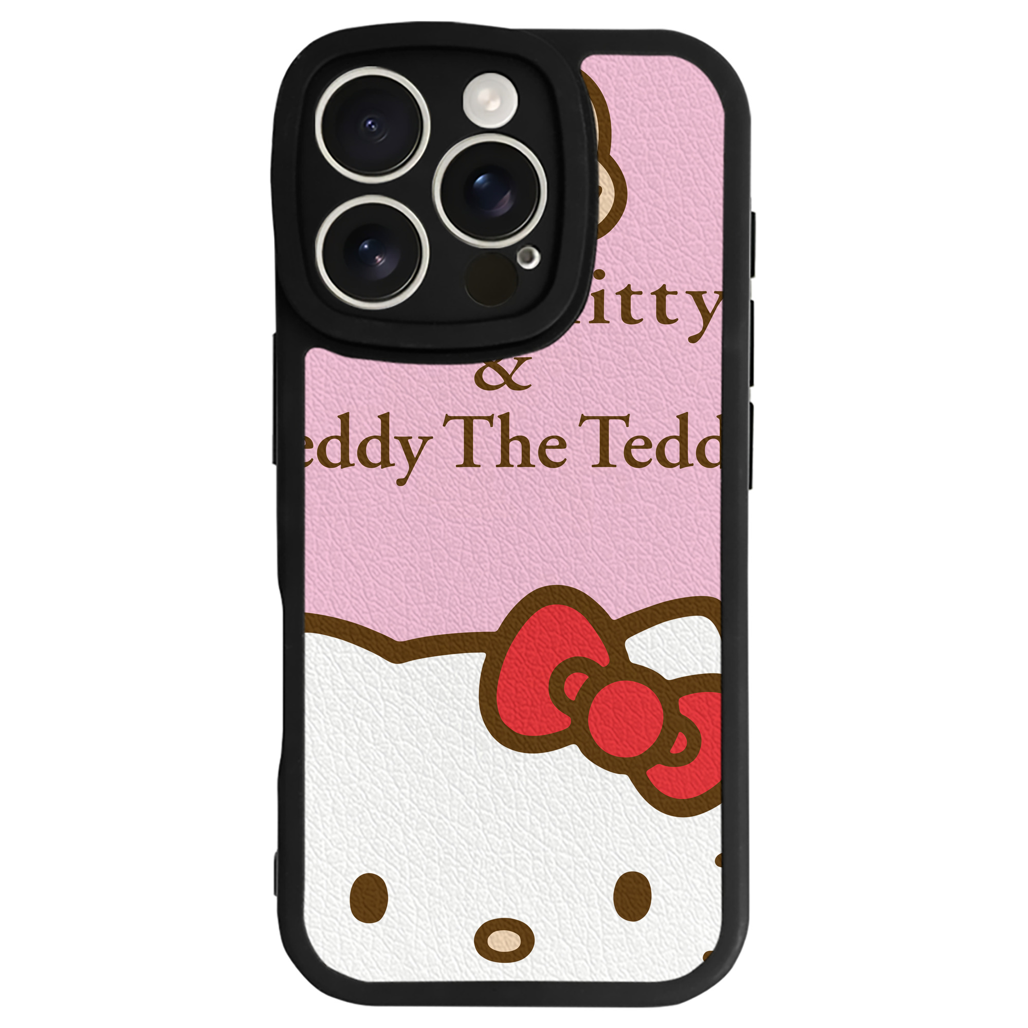 （画像用） Hello Kitty ハローキティ 【iPhone 16シリーズ対応】シリコンスマホケース（レザー調） 材質：シリコン